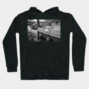 Tired boat on the River Bure, Norfolk Hoodie